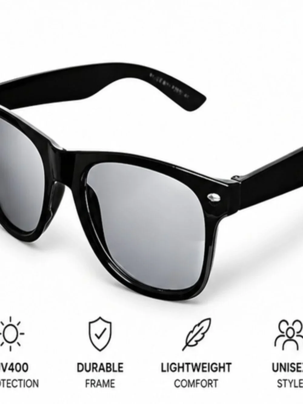 12 Pack Black Sunglasses Bulk Party Favors Retro Black Sunglasses UV400 Unisex